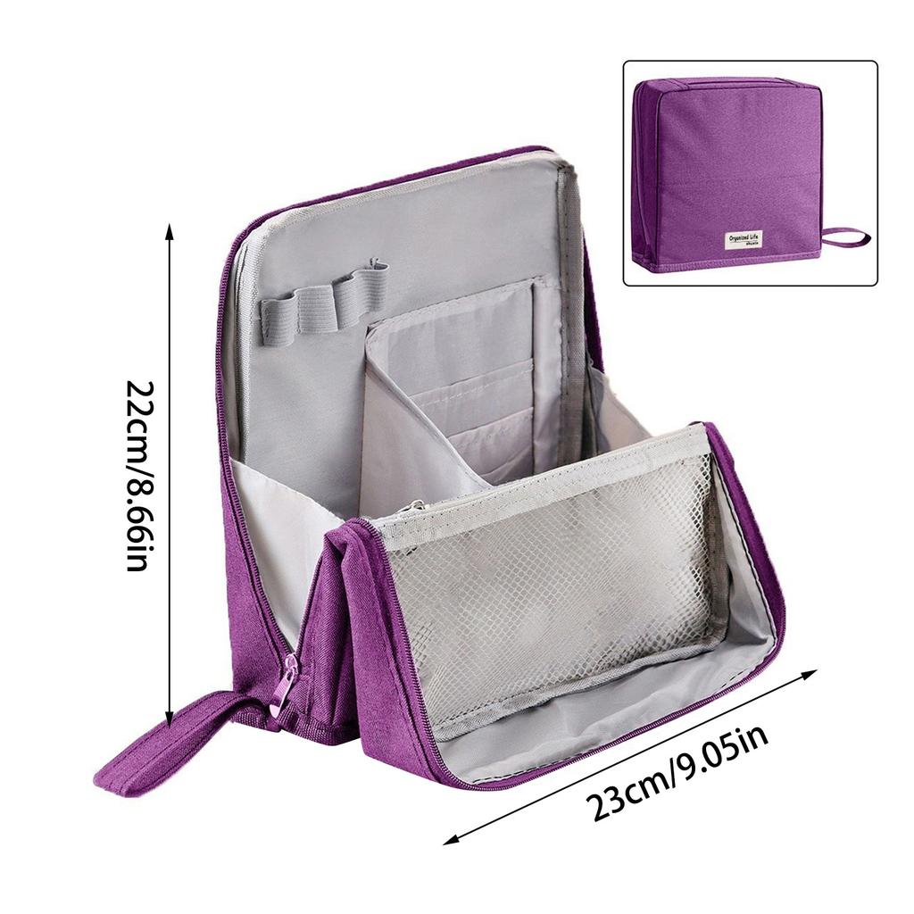 Сумка для макияжа из ткани Оксфорд, стоячая, большой вместимости, из прочной водонепроницаемой ткани Оксфорд для домашнего хранения, деловая дорожная сумка