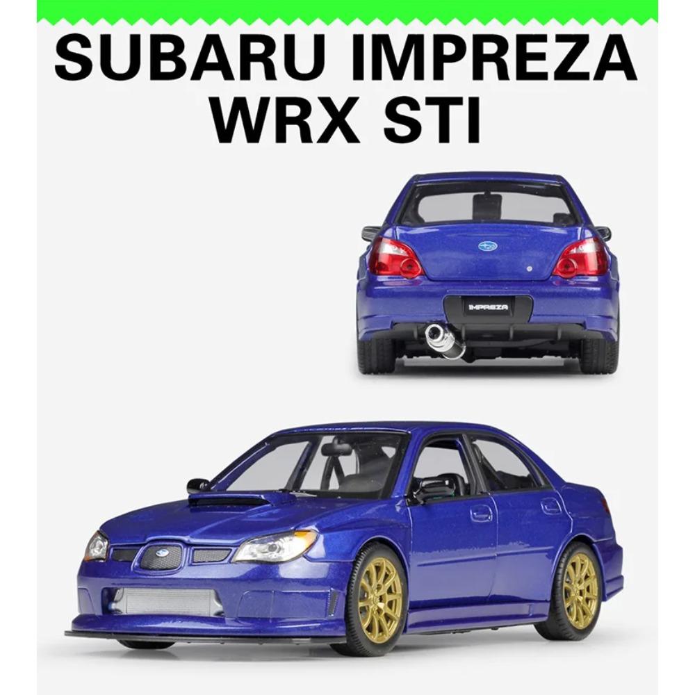 Welly 1/24 Lmpreza Performance APR Subaru Сплав Миниатюрная Модель Автомобиля Литьевой Металл Коллекция Детские Игрушечные Машинки Подарки