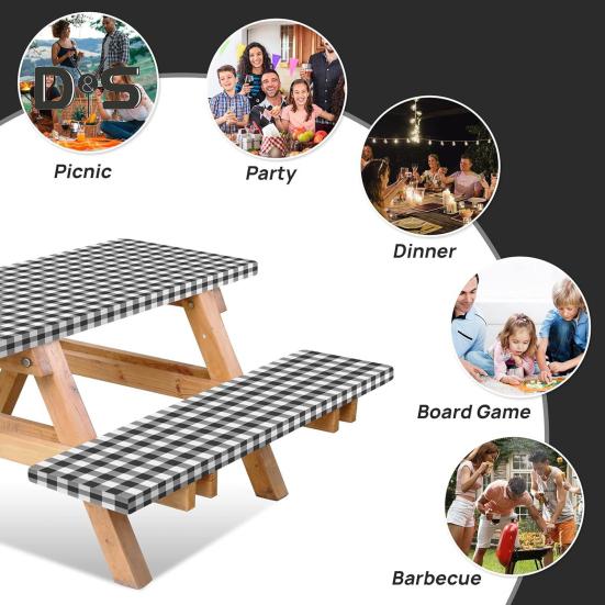 4 шт./компл. маслянистые грязеотталкивающие покрытия для стола полиэстер ТПУ материал водонепроницаемый легко моющийся скатерть для пикника на открытом воздухе