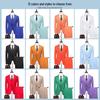 Men's Slim Fit Three-Piece Suit: Business Casual, Formal Wear, Wedding Tuxedo, Groomsmen, Groom's Attire.