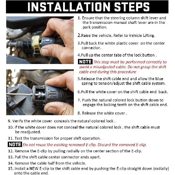 Shift Cable Clip Compatible with 4l80e Allison 4l60e gearbox 10PCS Kit
