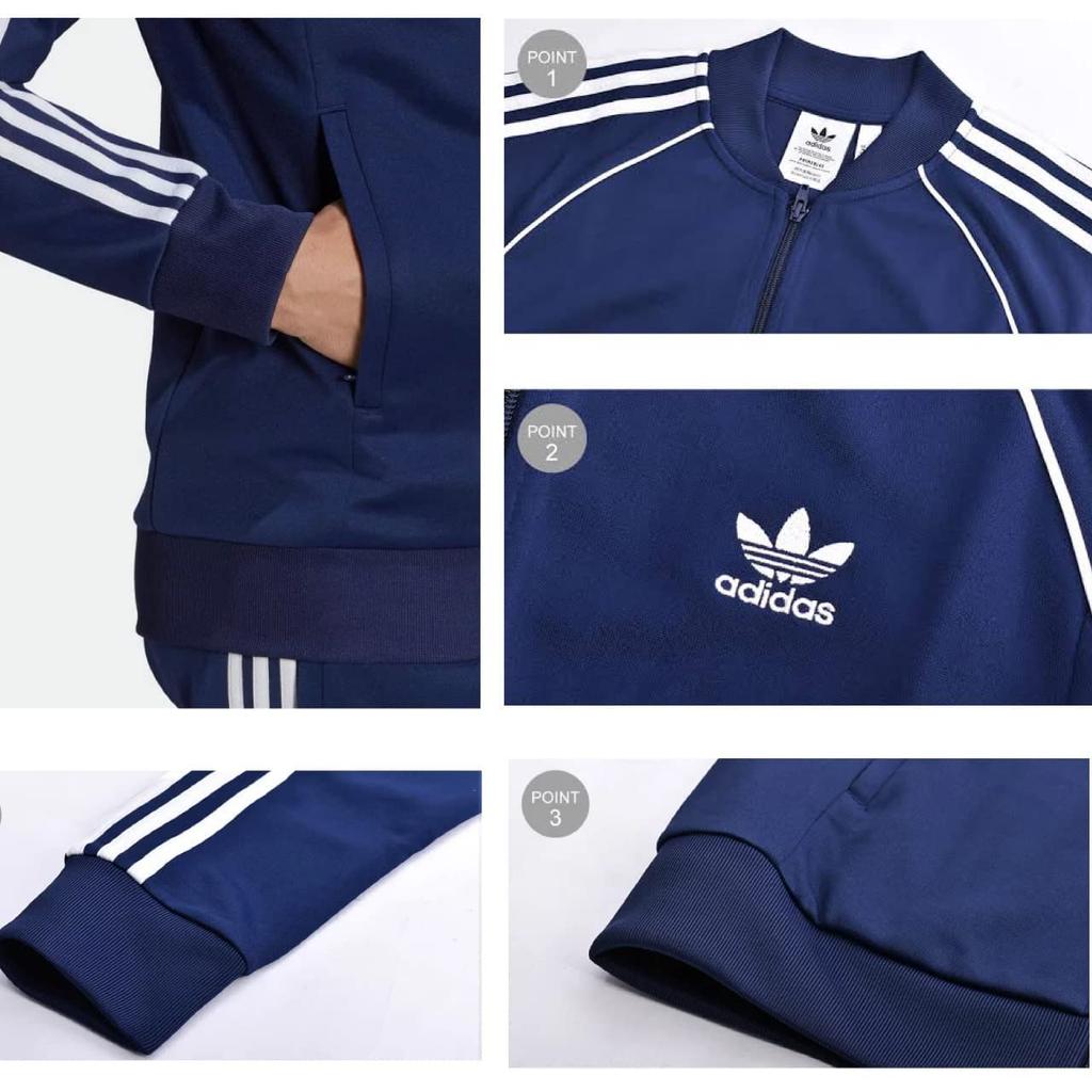 Adidas Originals Adicolor Classic PRIMEBLUE SST Олимпийка XO Топы Джерси Куртка H06710 Темно-синий (Джерси) Мужской (Рост 182-188см)