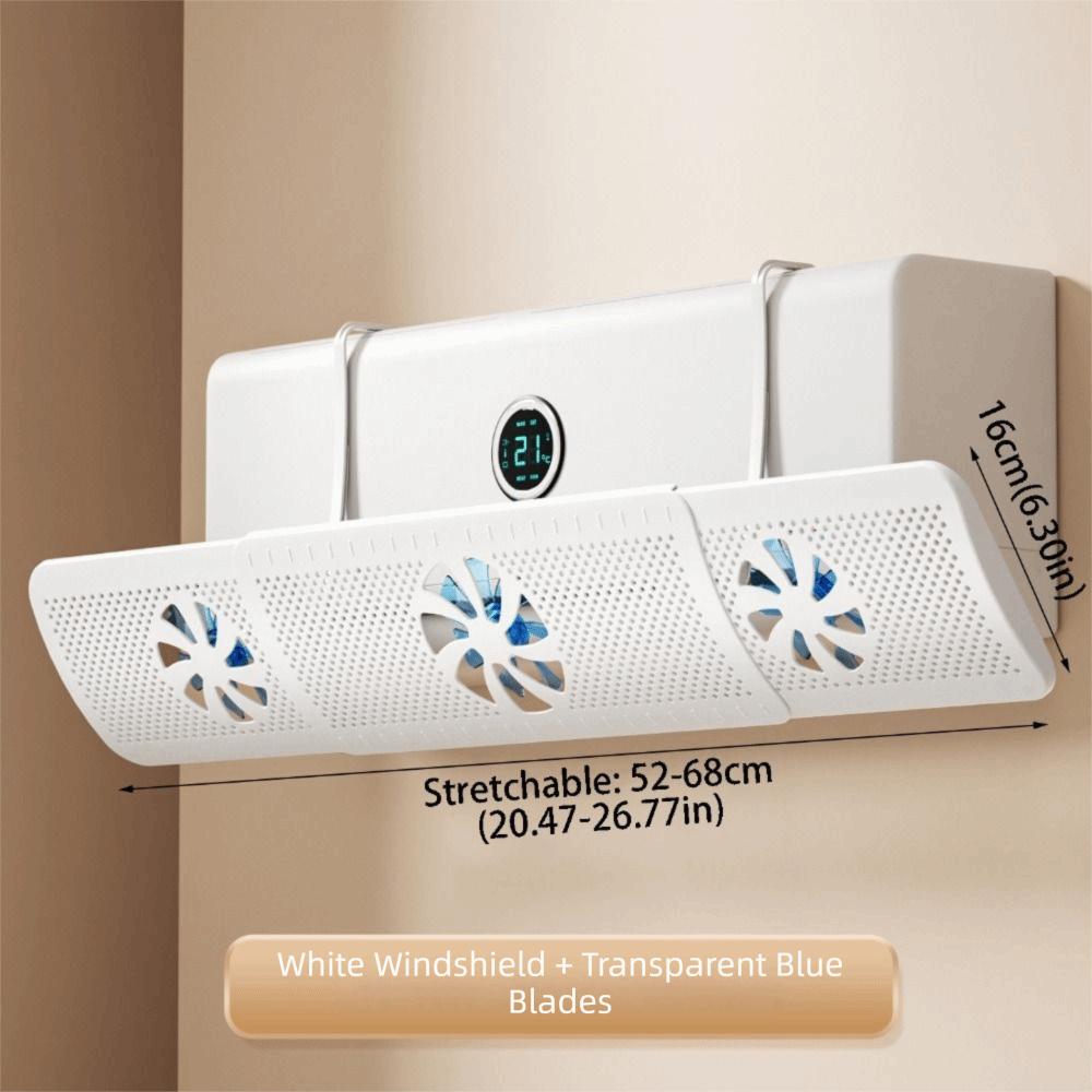 With 3 Fans Adjustable Air Vent Baffle Ceiling Vents Conditioner Baffle AC Vent Baffle  For Bedroom