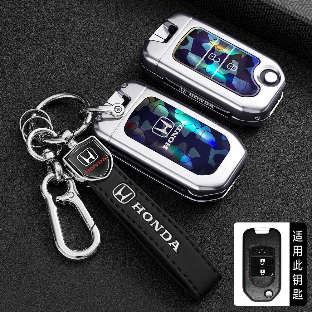 Suitable for Honda folding key case XRV Binzhi CRV Fit Accord Civic 9-and-a-half Jade 2-key shell buckle XE2