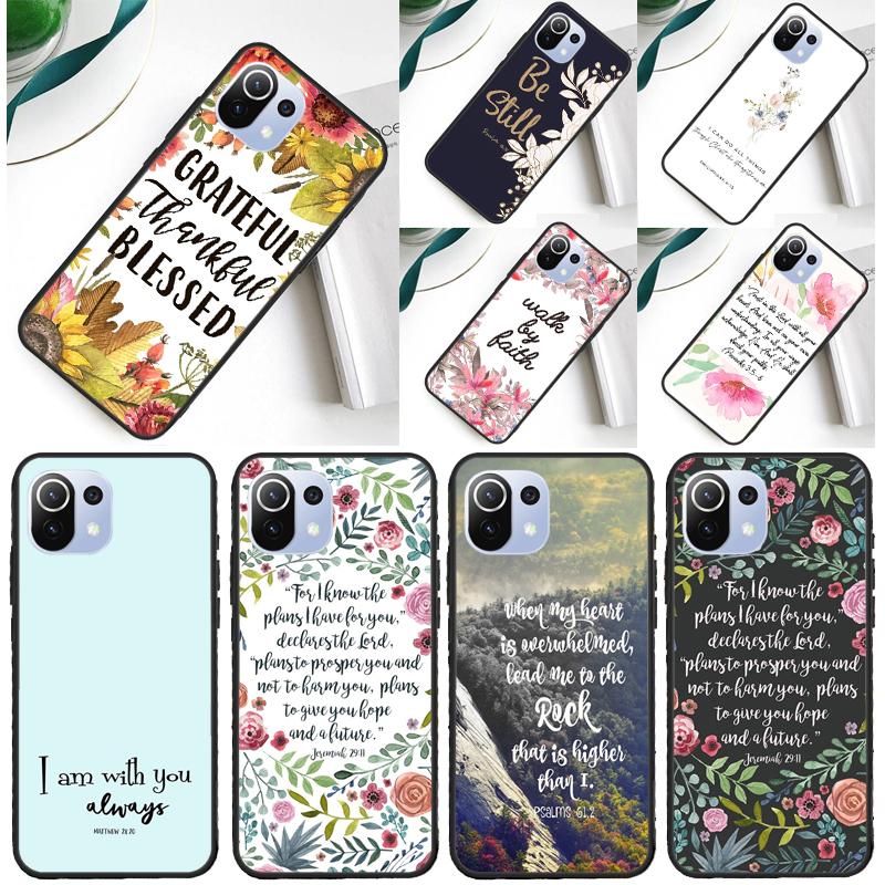 Bible Verse Cover For Xiaomi 14 Ultra 13 11T 12T 13T 14T Pro POCO X7 X6 Pro X3 X5 F3 F5 M6 F6 Pro Case