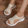 Women's Solid Color Flat Bottomed Casual Beach Shoes, Sandals, Women's Shoes