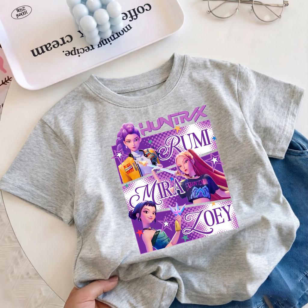 2026 hotselling boy witch hunter group cartoon print new shortsleeved summer casual comfortable childrens clothing