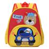 Cute Breathable Cartoon Double Shoulder Bag For Kids Comfortable Oxford Fabric