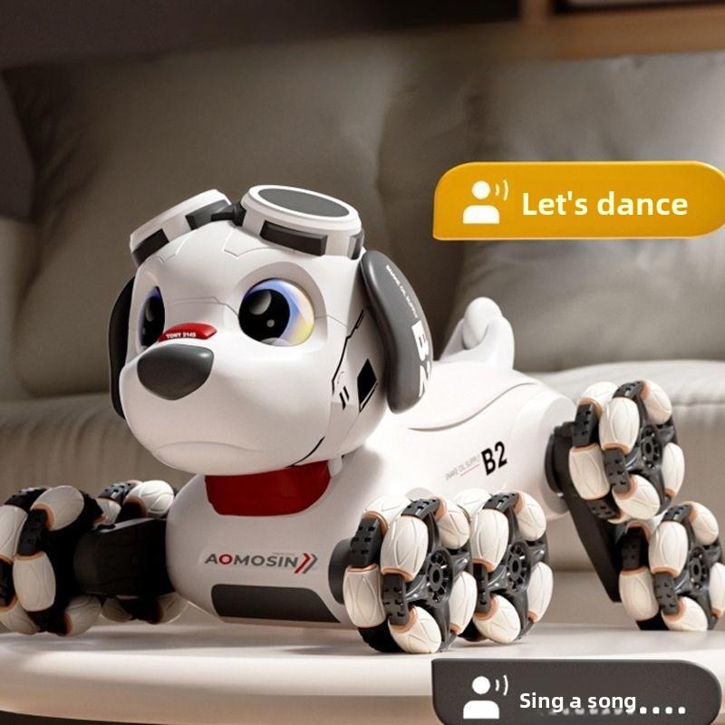 New Intelligent Electronic Remote Control 8-wheeled Robot Dog-stunt Pet Toy, Children's Toy Robot Dog Gives Children Gifts.