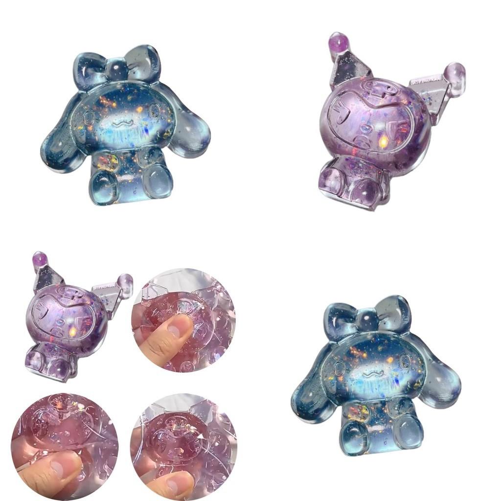 Santino Ice Cube Squeeze Toy Stress Relief Toy For Children Ages 3-6 Non-toxic Plastic Material