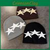 Beanie Winter Fall Knitted Cap With Star Pattern For Casual Streetwear Gift