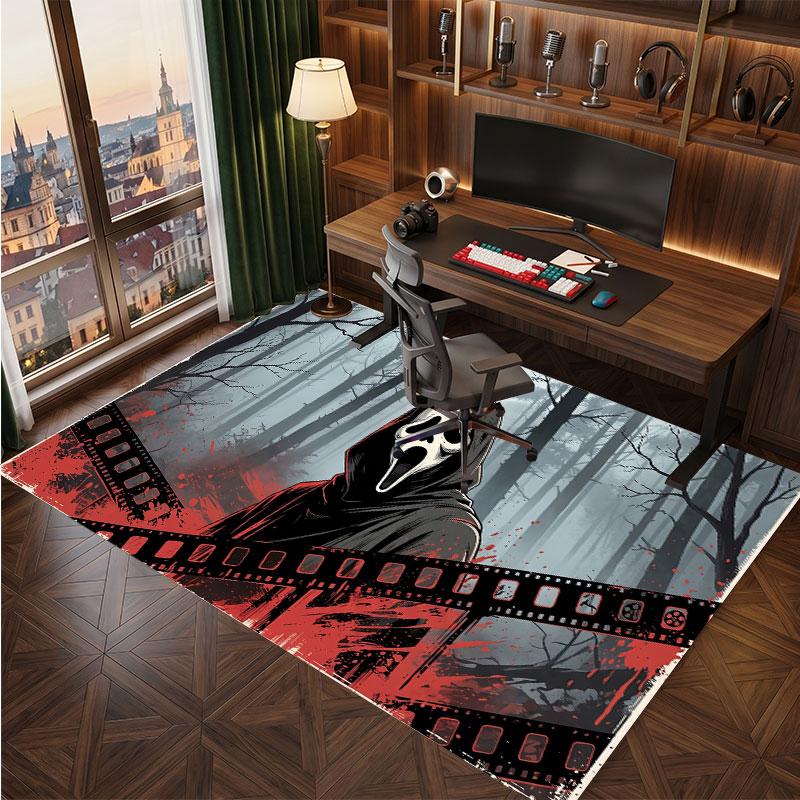 Scream Ghostface Rug Soft Thick Non Slip Floor Carpet for Bedroom Living Room Home Decor