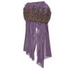 Turban Fashion Unique Women"s Retractable Retro Beaded Bandage Muslim Long Scarf HatPurple