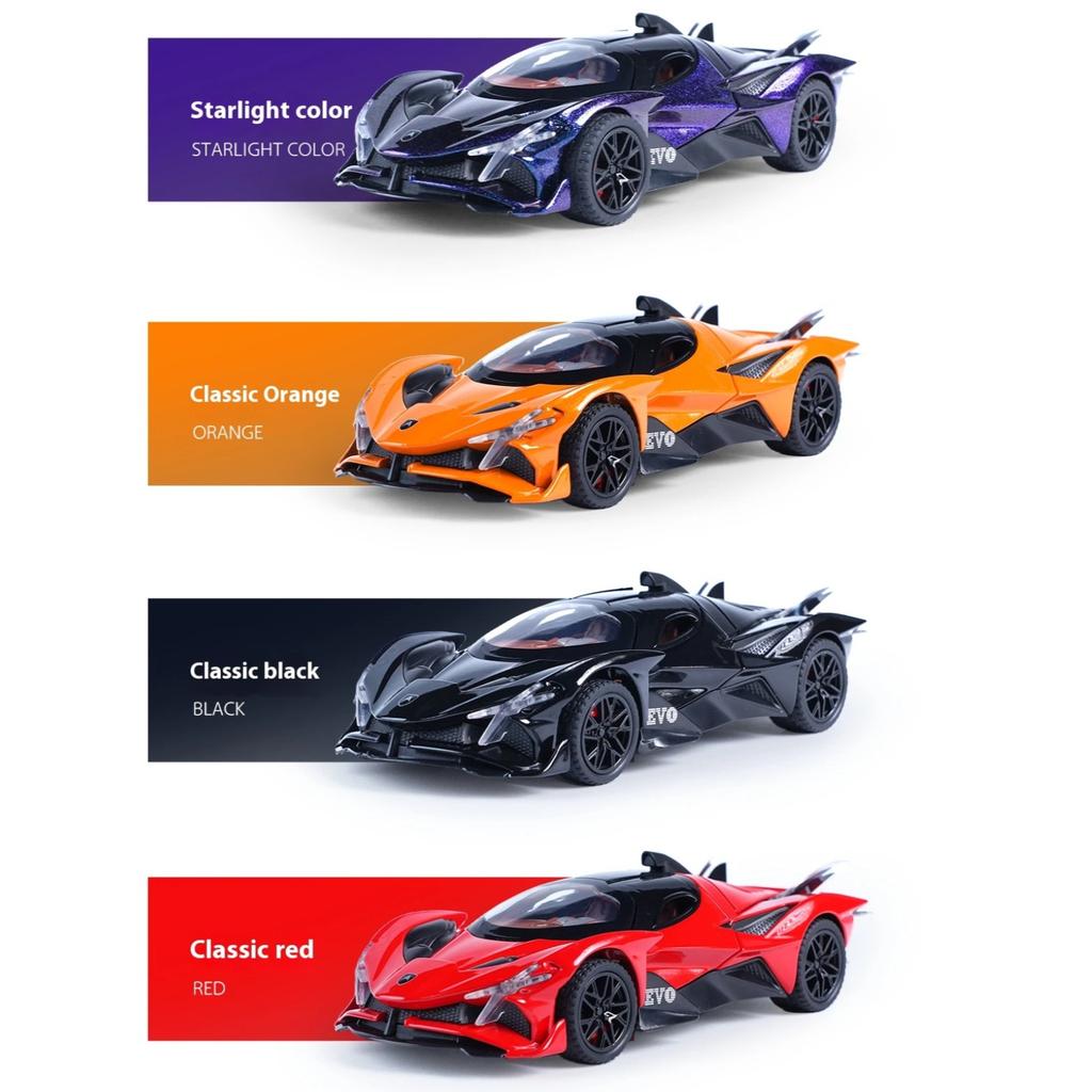 Игрушечная модель Apollo EVO из сплава масштаба 1/32 - Футуристичный дизайн, Звуковые и световые эффекты, Пружинный механизм - Идеально для детских игр