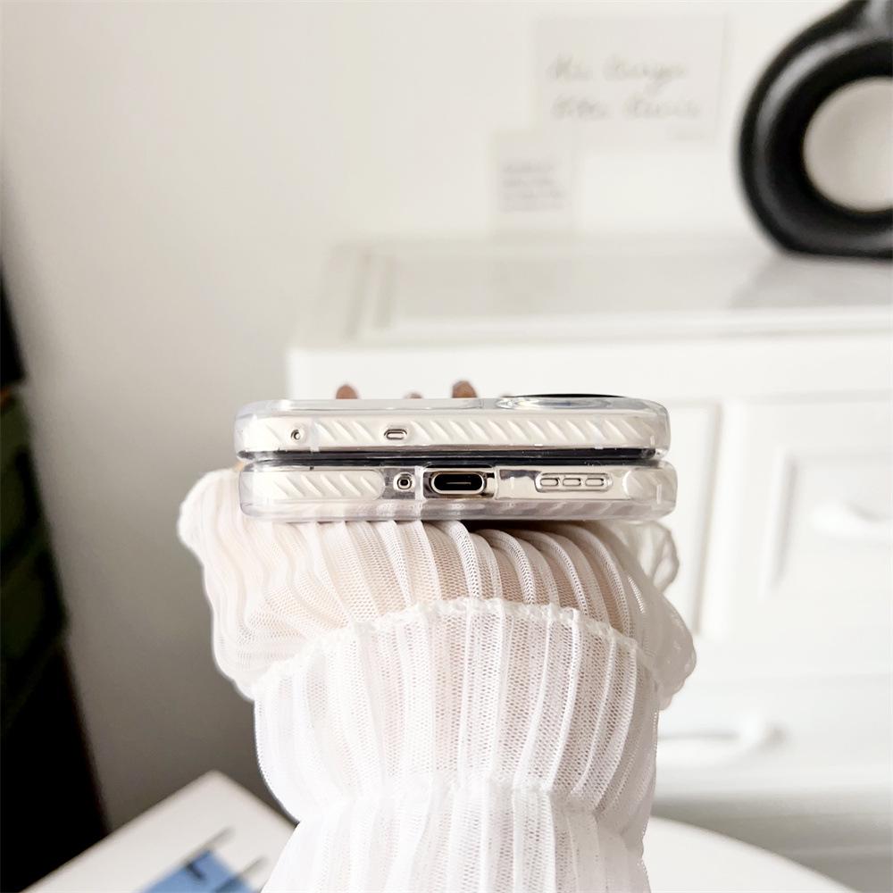 Креативный складной чехол для телефона OPPO N2-N3 Flip Hinge - прозрачный защитный чехол для мужчин и женщин