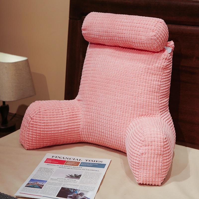 Однотонные Удобные Подушки для Снятия Стресса Минималистичные Мягкие Дышащие Подушки-Спинки У Кровати Дивана Подушка для Поддержки Шеи и Поясницы