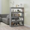 VidaXL Bookcase-Room Divider Sonoma Grey 100x30x135 Cm 813636