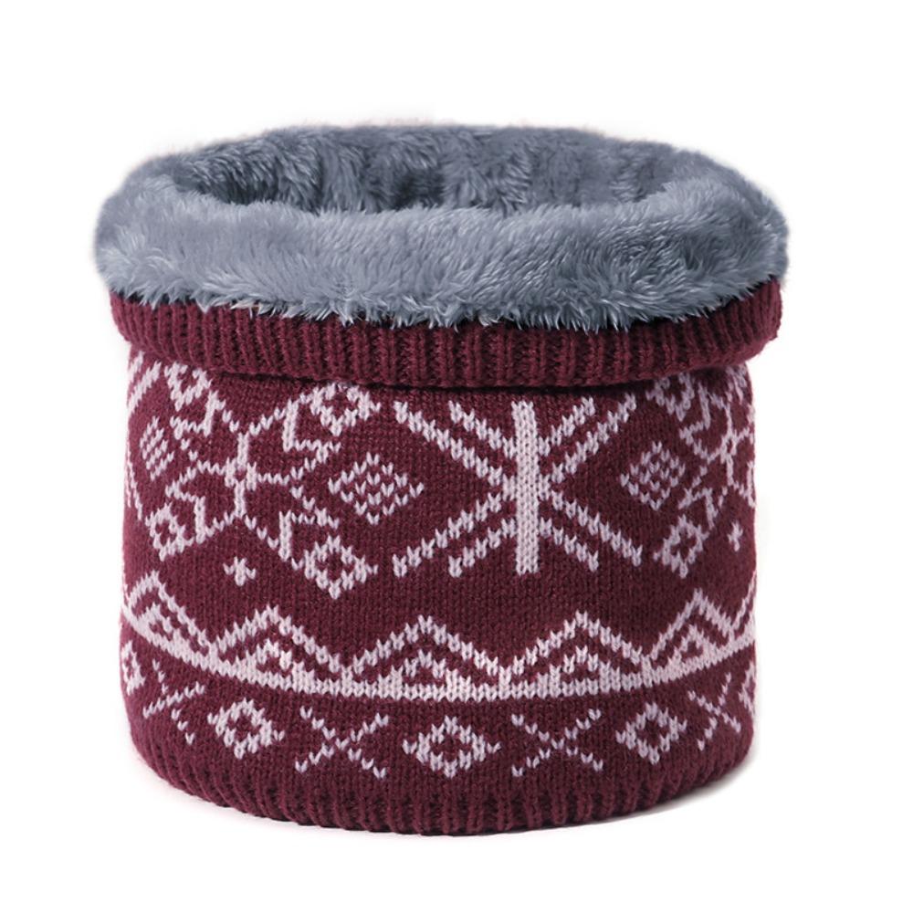 Plush Neck Warmer Thickened Lining Sport Scarf Fashion Pullover Cap