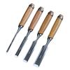 Набор из 4 стамесок по дереву из хром-ванадиевой стали для дерева Плоские Отличные Профессиональные Столярные Стамески, Сталь, Резьба, Резьба, Острота, Класс,