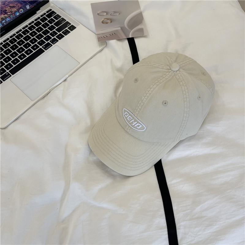 Высококачественная washed cotton cap для мужчин и женщин, пар, универсальная, весенне-летняя, с вышивкой букв, мягкий верх, бейсболка