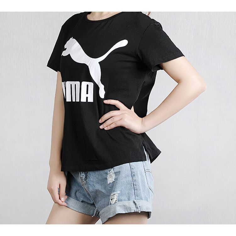 Puma Футболка с логотипом Classics, женская, черная 596512-01