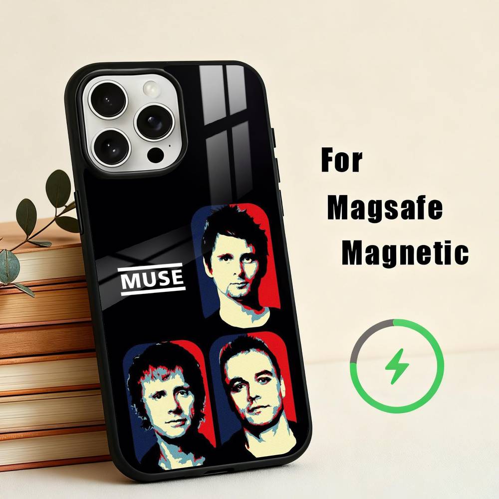 M-Muse B-Band Album Phone Case For iPhone 17,16,15,14,13,12,Plus,Pro,Max for Magsafe Magnetic Wireless Charging