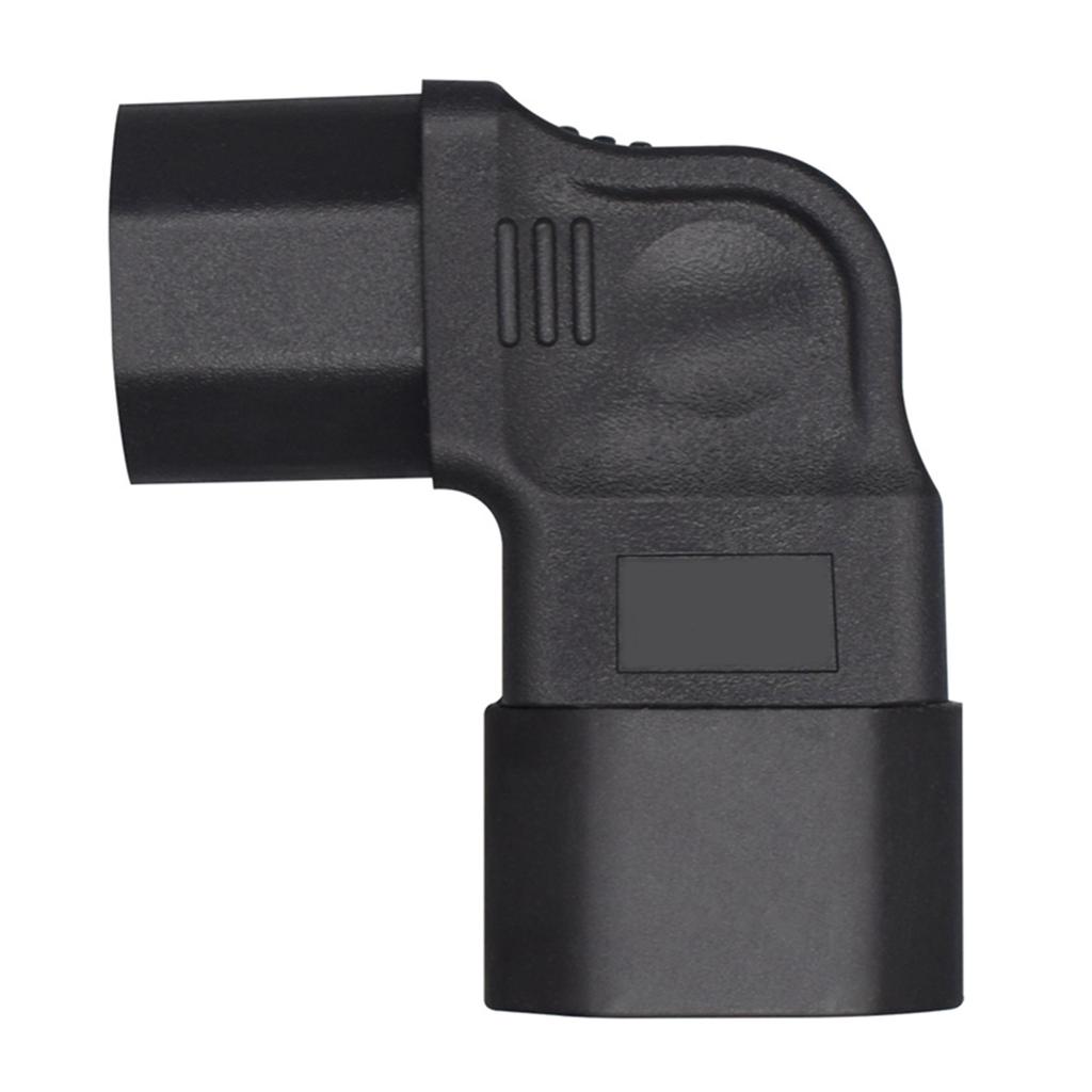 IEC320 C14 к C13, изгибающая влево вилка питания, штекер сливового цвета, переходник с переходником с женским боковым изгибом C13