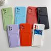 Silicone with Card Holder Phone Case for Samsung Galaxy A05S A05 A15 A25 A35 A55 A24 A34 A54 A14 A13 4G 5G Shockproof Cover