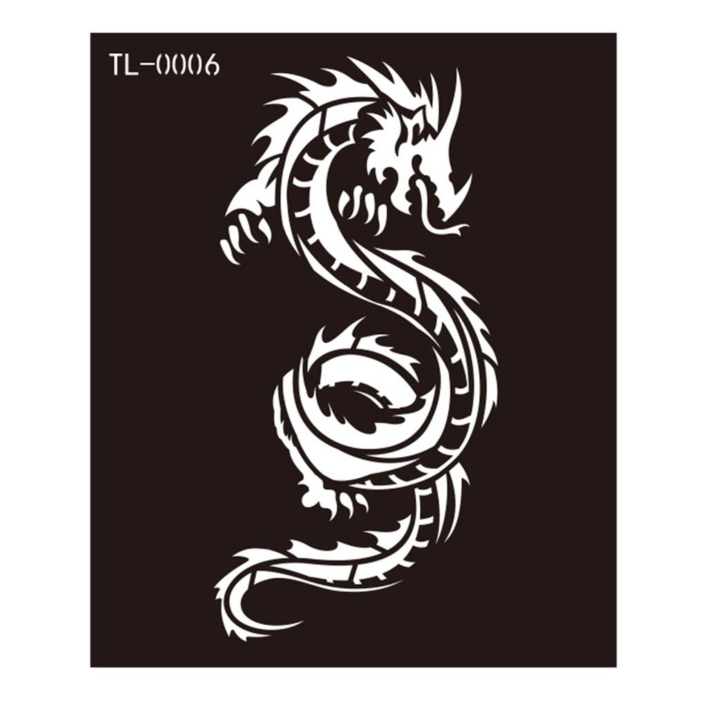 Трафареты для татуировок хной Трафареты для рисования на лице и теле Шаблоны для татуировок хной Временные наклейки для татуировок Многоразовые