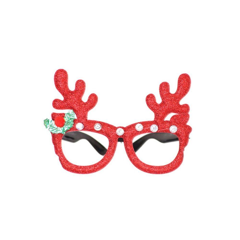 Декоративные очки Санта-Снеговика, Санта-Клаус/Снеговик/Рождественская елка, очки с рогом оленя, реквизит для фотосессии