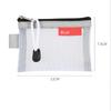 Transparent Nylon Mesh Pencil Pouch Toiletry Carry Pouch Portable Organizer Sticker Tape Accessories