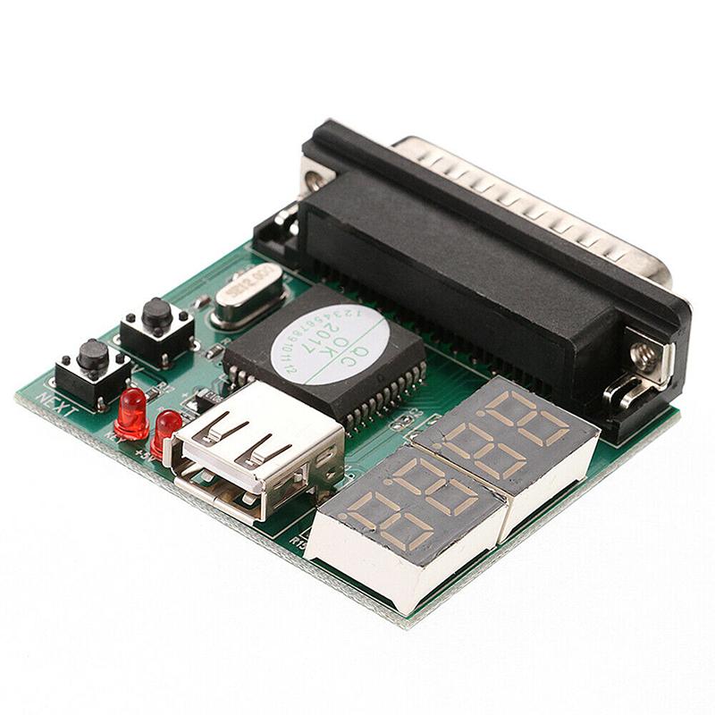 Диагностическая карта для ноутбука 25-контактная с USB-параллельным портом, анализатор материнской платы ПК, 4-разрядный анализатор POST