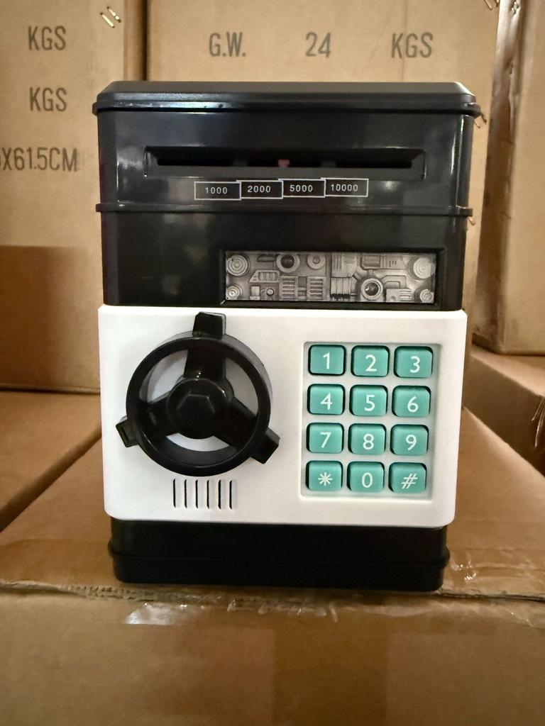 Детский мультяшный кодовый ящик копилка банкомат сейф шкаф музыкальный автоматический копилка для денег машина для внесения игрушки