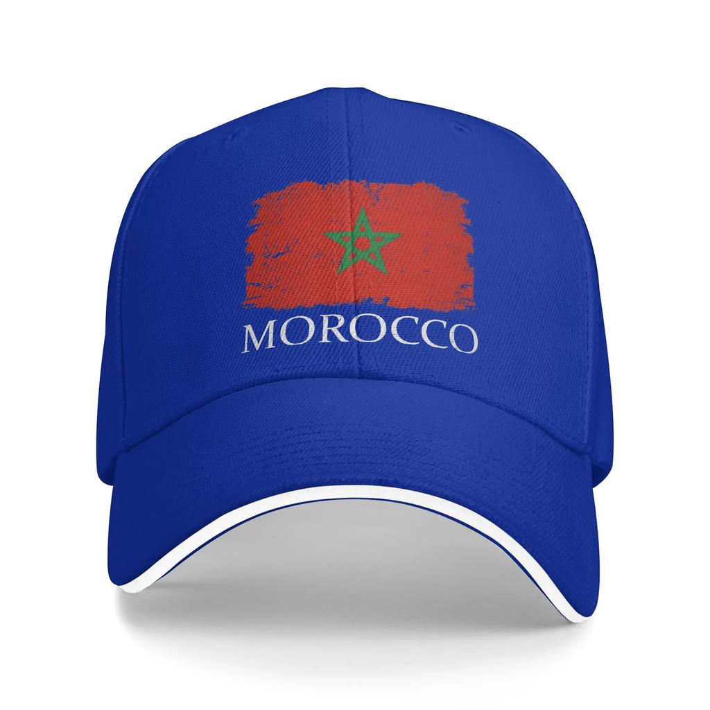 Kingdom Of Morocco Casual Baseball Cap Country Flag Tennis Skate Trucker Hat Summer Wholesale Unisex Unisex DIY Print Snapback Cap