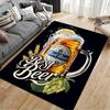 Beer Mug Design with Hops suitable as a non-slip mat for the living room or bedroom sofa