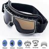 Motorcycle Goggles Vintage Pilot Leather Riding Glasses Scooter Atv Off-road Anti-scratch Dust Proof Eyewear For Men Women Adultblack Frame,smoke Len