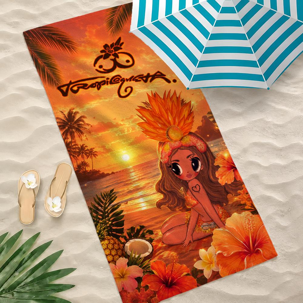 Album K-KAROL G Tropicoqueta Towel Towel beach towel, quick drying absorbent bath towel for Swim,Gym,Camping,Outdoor hot