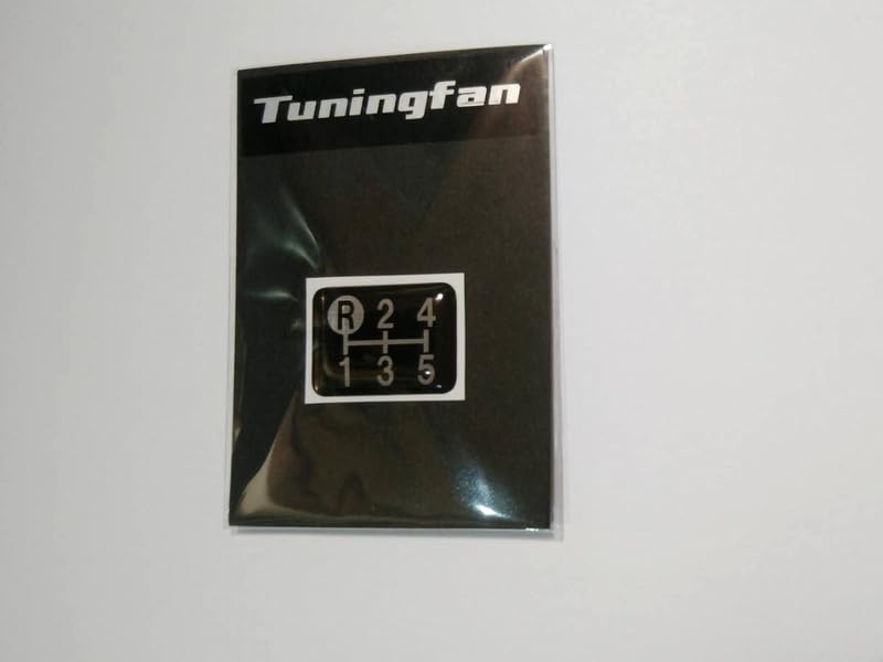 Эмблема Tuningfan shift pattern черная верхняя левая R5 speed MT car нижняя часть гоночный узор старая машина черный SPE-K502