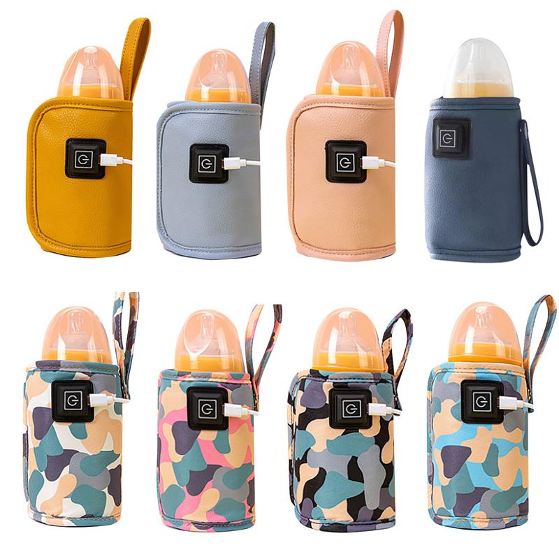Usb Portable Water Bottle Warmer Homothermal Baby Milk Warmer 40-60 Degree Baby Bottle Insulation Cover Vehicle-Mounted