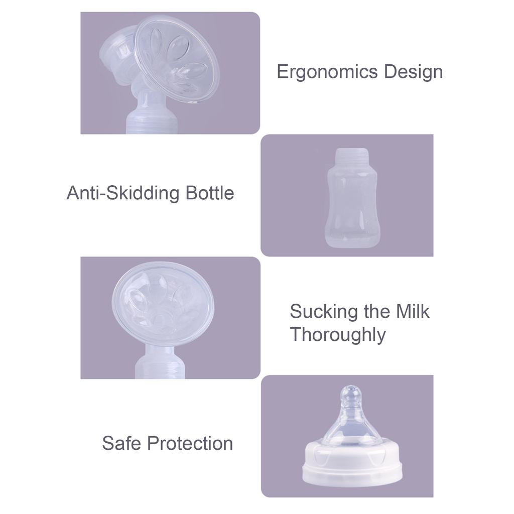 Electric Double Breast-Pump Portable Ultra Low Noise Anti-Reflux Comfortable Pumping Breastfeeding