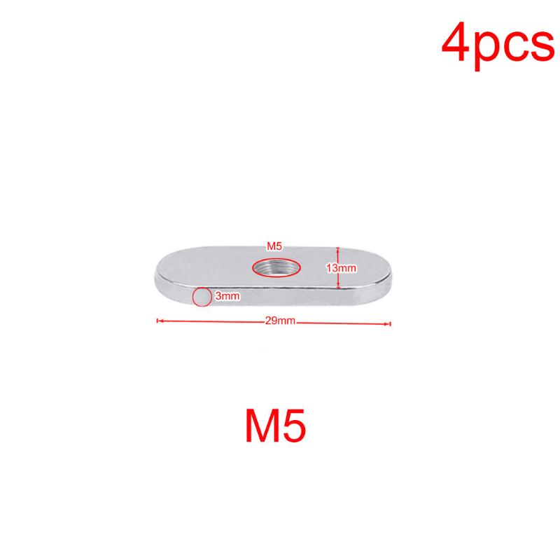 4 шт. Нержавеющая сталь M5/M6 Гайка-слайдер для каяка и каноэ Боковое крепление Направляющая рейка Слайдеры Крепежные гайки для держателя удочки