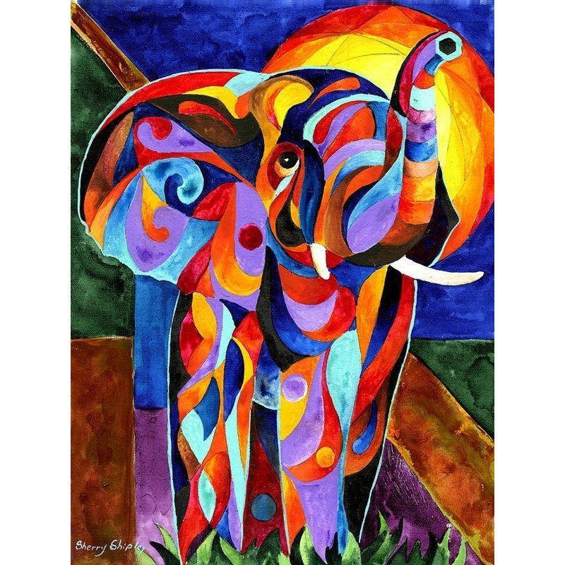 5D Diamond Painting Kit Peacock Elephant Animal Mosaic DIY Dandelion Diamond Embroidery Rhinestone Home Decoration