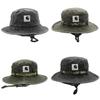 Fisherman Hat Men Women Outdoor Sun Protection Cotton Wide Brim Foldable Mesh For Summer Fishing Trips