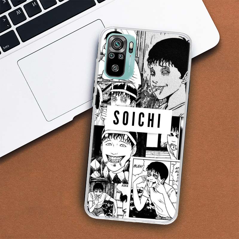 Чехол для телефона с изображением аниме Junji Ito Terror Horror для Xiaomi Redmi Note 10 Pro Max 10S 9 9S 9T 8 8T 11T 11S 11 5G 11E 7 6 5 4X Coque Cove