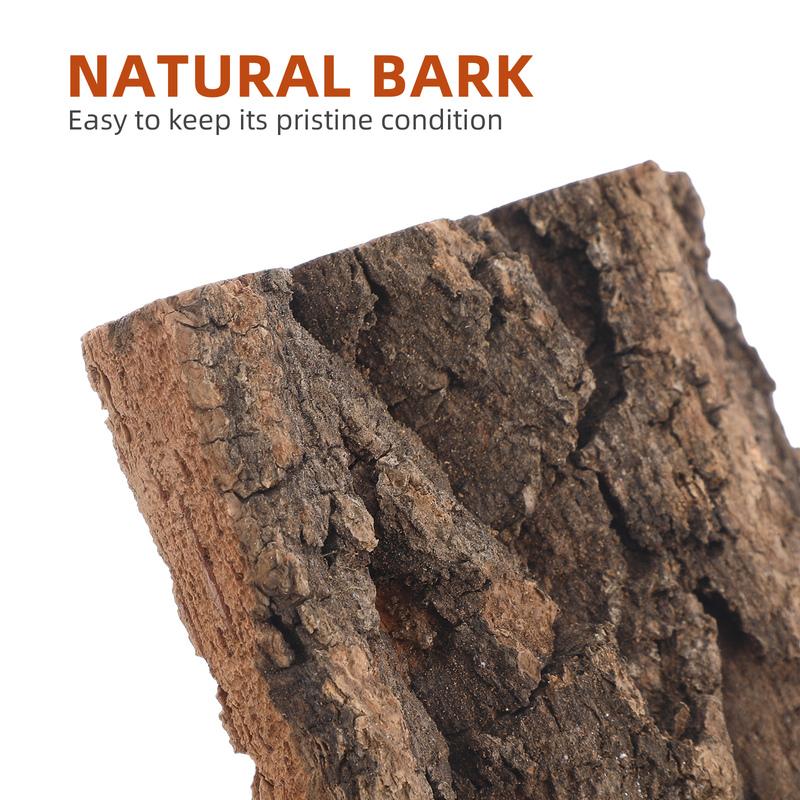 3Pcs Bark Decoration Premium Cork Background Reptile Tank Terrarium Decorative Nament Fish Tank Accessory Bark Reptile Supply