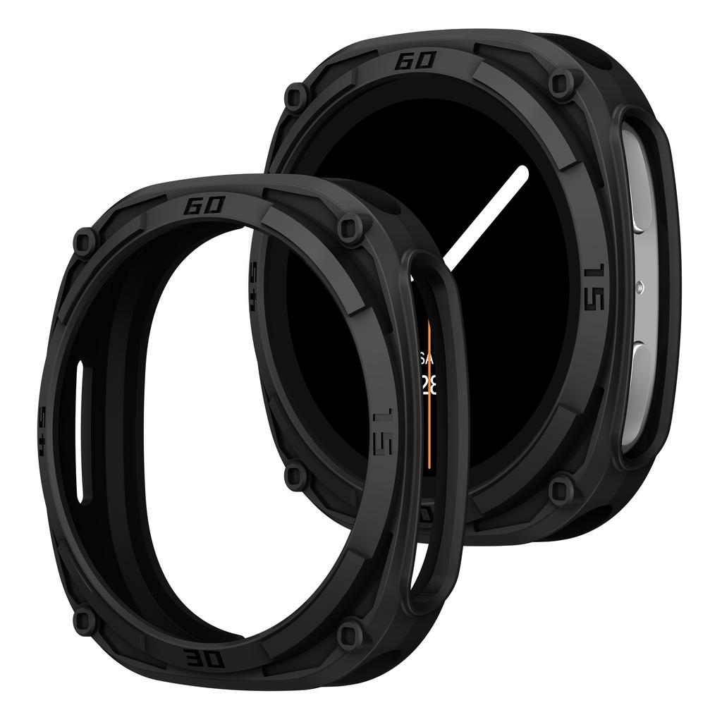PC scale+case For Samsung galaxy watch 8 44mm 40mm Accessories Hollow Protective Bumper shell For Samsung galaxy watch 8 cover