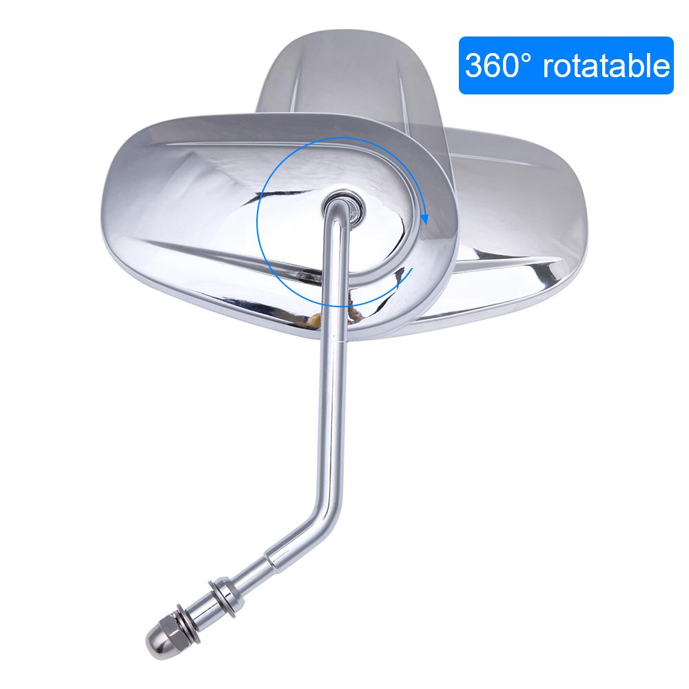 8 мм зеркало заднего вида для мотоцикла, большие аксессуары для мотоциклов для Harley Davidson Sportster 883 Softail V Rod