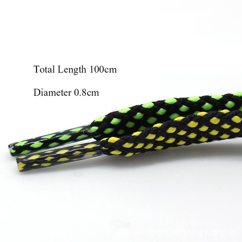 1 пара плоских шнурков, двухцветные повседневные кроссовки, кружевная обувь унисекс, веревочные аксессуары, модные аксессуары