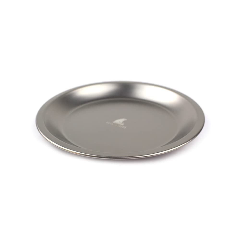 Outdoor Camping Plate Titanium Plate Tsubame Sanjo 23cm Made In Japan Tableware Flat Plate Serving Plate Round Round Large Size Solo Can Peaks Trees