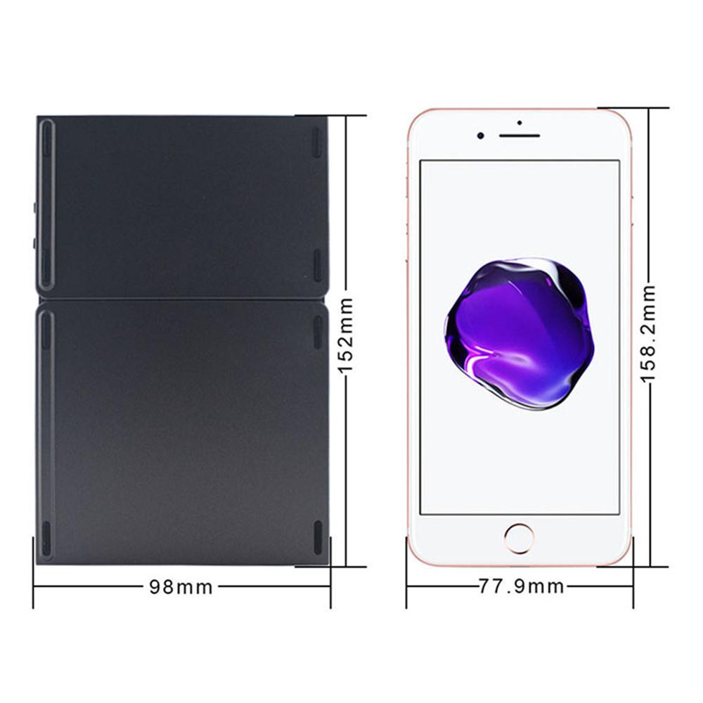 Mini Wireless Keyboard Bluetooth Touchpad Portable Magnetic Triple Folding Keyboard For Windows Android IOS iPad Phone